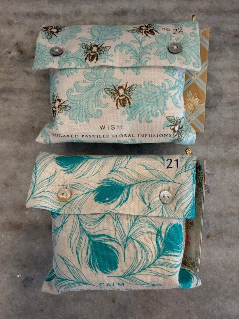 NEW Lollia Fine Bathing Salt Sachets - Wish & Calm Scents